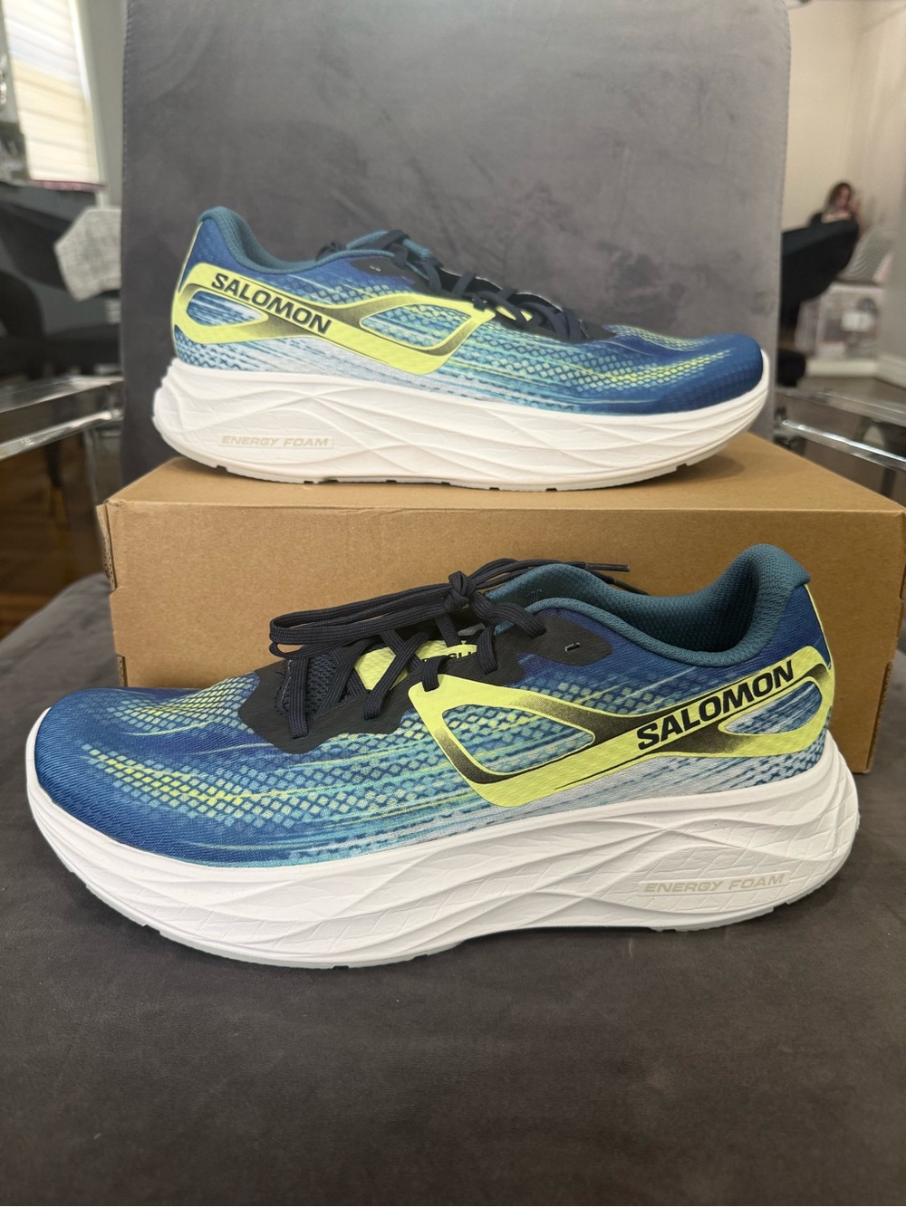 Salomon Aero Glide Lace Up Running Shoes Sneakers Men Size 12 M Brand New